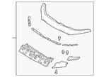Genuine Mazda Bumper Cover Spacer Panel BDTT-50-7E0B-KM. Fixed Price $352.07.