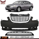 Front Bumper Cover Primed Plastic & Grille Kit For 2011-2014 Chrysler 200. Fixed Price $337.00.