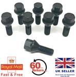 8 Alloy Wheel Bolts M12 1.5 Taper 17MM Hex Black For Dacia Cars. Fixed Price $21.11.