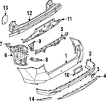 Genuine Bmw Bumper Cover Support Rail Bracket 51-12-5-A29-2D5. Fixed Price $44.85.