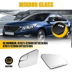 2X Front Left+right Tow Mirror Glass Clear Heated Fit 2015-2019 Hyundai Sonata. Fixed Price $33.53.