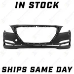 New Primered Front Bumper Cover For 2015 2016 Hyundai Genesis W/ Park & Washers. Fixed Price $153.35.