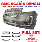 For 2020 2021 2022 Gmc Acadia Front Bumper Body Kit Set With Grille Fog Lights. Fixed Price $440.50.