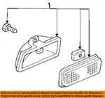 Ford Oem 86-91 Taurus Front Lamps-cornering E6DZ15A201B. Fixed Price $20.35.