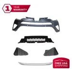 Front Bumper + Grille Trims Fog Light Covers For 2016-2016 Toyota RAV4. Fixed Price $437.91.