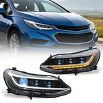 Led Pair Headlights For 2016-2019 Chevy Cruze,animated Drl From Blue To White. Fixed Price $539.10.