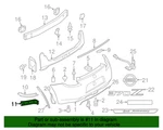 New Genuine Nissan Bracket-rear Bumper Side,lh 852231EA0B / 85223-1EA0B Oem. Fixed Price $108.19.