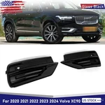 For 2020-2024 Volvo XC90 Front Bumper Fog Light Grille Lamp Cover Black 2PCS. Fixed Price $57.28.