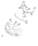 Genuine Mopar Fascia Support Bracket Right 68318403AA. Fixed Price $108.99.