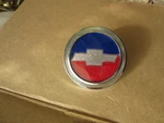 Chevy Monza Emblem Ornament Vintage Trunk Lock Cover Gm. Fixed Price $145.00.