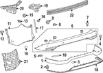 Genuine Lexus Bumper Cover Support Rail 52562-0E101. Fixed Price $67.40.