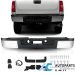 Rear Step Bumper For 2011-2014 Chevy Silverado 2500HD 3500HD W/o Sensors Chrome. Fixed Price $218.99.