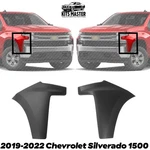Front Bumper Upper Cover Fascia Pair Set For 2019-2022 Chevrolet Silverado 1500. Fixed Price $77.80.