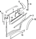 Genuine Bmw Lower Molding 51-21-9-851-026. Fixed Price $277.09.