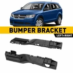 Bumper Set For Bracket 2009 2010 2012-2018 Dodge 2011 Journey Front Plastic 2PC. Fixed Price $13.29.