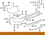 Gm Oem 12-25 Acadia Rear Bumper Components-lower Cover Nut 11612236. Fixed Price $18.76.