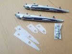 Boot Trunk Lid Hinges Set Chrome Plated 10" For Morris & Vintage Car. Fixed Price $43.99.