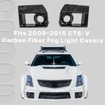 Real Carbon Fiber Front Bumper Fog Light Frame Cover Fits 2009-15 Cadillac Cts-v. Fixed Price $384.99.