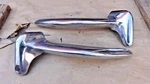 1946 1947 1948 Pontiac Bumper Wing Guards Original Gm Accessory Pair Wraps. Fixed Price $375.00.