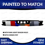 New Painted 2014-2018 Chevy Silverado/gmc Sierra 1500 Rear Bumper Assembly W/ Sh. Fixed Price $779.98.