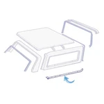 Removable Roof Side Panel Seals 1978-79 Ford Bronco D8TZ-98513C22-PR. Fixed Price $134.95.