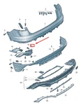 New Audi RSQ8 Rear Right Bumper Closing Element 4M8807320B No Duty To. Fixed Price $107.66.