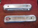 Nos 1960 Ford Fairlane Galaxie Custom Rear Bumper Guards Pair Lh & Rh. Fixed Price $85.00.