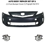 Front Bumper Cover Fascia &foglight Assembly For 2012-2014 Toyota Prius. Fixed Price $493.99.