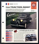 1952 Big 15 Citroen 11 Cv Traction Avant Unique Imp Brochure. Fixed Price $5.89.