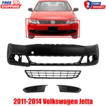 Front Bumper Primed + Grille Fog Light Covers For 2011-2014 Volkswagen Jetta. Fixed Price $166.62.