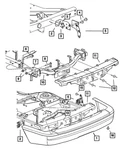 Genuine Mopar Fascia Bracket Left 55077569AC. Fixed Price $35.94.