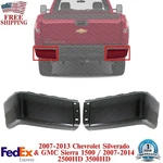 Rear Bumper End Caps Primed For 2007-13 Silverado & Gmc 1500 / 07-14 2500HD 3500. Fixed Price $75.50.