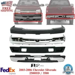 Front Bumper Kit For 2003-2006 Chevy Silverado 2500HD 3500HD W/ Rear Step. Fixed Price $750.82.