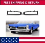 For 1967 Pontiac Gto Replace #9786207 9786208 Pair New Grille Inserts Surround. Fixed Price $215.16.