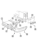 Genuine Mopar Bracket Left 55175693. Fixed Price $68.29.
