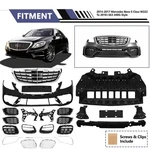 Front Bumper Kit For Mercedes Benz 2014-2020 W222 Class W/ Grille Modified. Fixed Price $622.41.