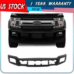 Front Bumper New Black Steel Face Bar W/ Fog Light Holes Ford F-150 2018-20. Fixed Price $278.95.