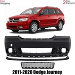 Front Bumper Cover Primed Plastic & Valance Kit For 2011-2020 Dodge Journey. Fixed Price $358.46.