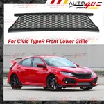 Fits Honda Civic Type 2017-2021 Oe Style Black Front Lower Mesh Grille Cover. Fixed Price $169.29.