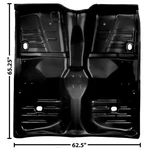 1961 1962 1963 1964 Impala Floor Pan Full Door Only Edp Coated Metal Dynacorn. Fixed Price $1123.95.