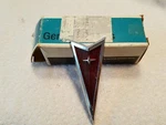 Nos Gm 1972 Pontiac Lemans Chrome Front Bumper Emblem 487709 B4. Fixed Price $176.00.