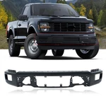 Black Steel Front Bumper Face Bar 2024-2025 Ford F-150 W/o Senser Holes. Fixed Price $269.00.