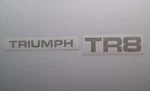 New 1978-1981 Triumph TR8 Rear Trunk Boot Badge Aftermarket TR7 Style Decal Set. Fixed Price $20.00.