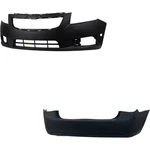 Set Of 2 Bumper Covers Facias Front & Rear For Chevy Chevrolet Cruze 13-14 Pair. Fixed Price $326.08.