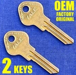 2 Oem Vintage Yale Key Blank, 1935 - 1938 Dodge Glove Box Trunk 1199D / O1199A. Fixed Price $19.95.