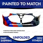 New Painted To Match 2019-2022 Mazda 3 Hatchback Front Bumper Without Sens. Fixed Price $466.98.
