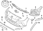 Genuine Bmw Side Support 51-11-5-A35-D46. Fixed Price $139.18.