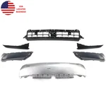 Fits 2019- 24 Q3 Base Front Bumper Lower Skid Plate Grille Insert Molding Set. Fixed Price $315.00.