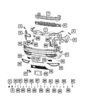 Genuine Mopar Front Upper Fascia Left 7AM93TZZAA. Fixed Price $242.78.