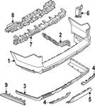 Genuine Ford Bumper Cover Support Rail SL1Z-17E855-C. Fixed Price $197.19.